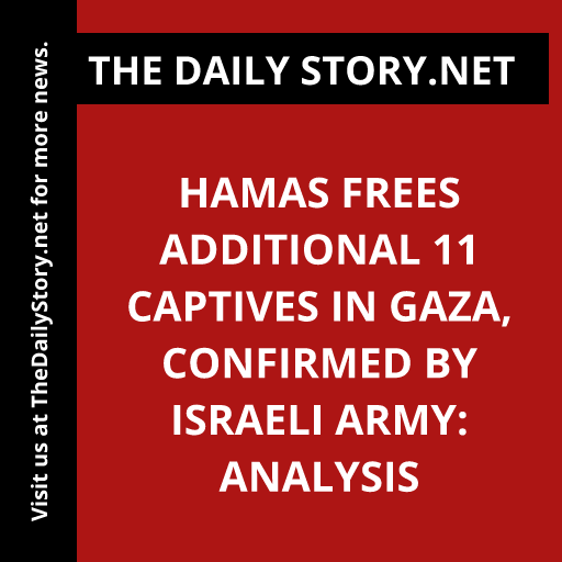 Hamas Frees Additional 11 Captives in Gaza, Confirmed by Israeli Army: Analysis
