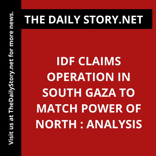 IDF Claims Operation in South Gaza to Match Power of North : Analysis