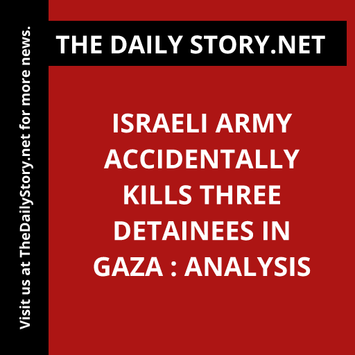 Israeli army accidentally kills three detainees in Gaza : Analysis