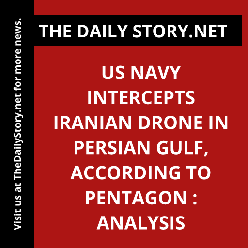 US Navy Intercepts Iranian Drone in Persian Gulf, According to Pentagon : Analysis