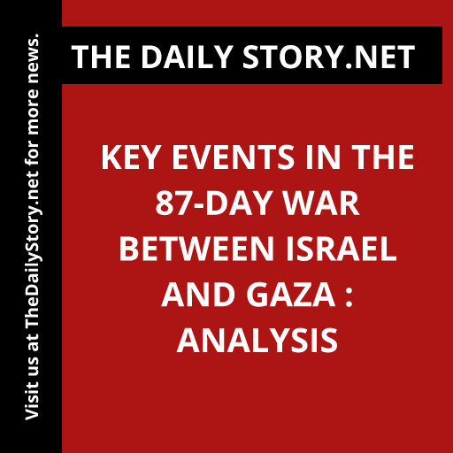 Key events in the 87-day war between Israel and Gaza : Analysis