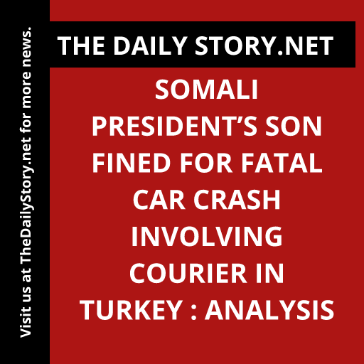 Somali President’s Son Fined for Fatal Car Crash Involving Courier in Turkey : Analysis