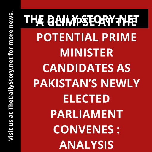 A Glimpse at the Potential Prime Minister Candidates as Pakistan’s Newly Elected Parliament Convenes : Analysis