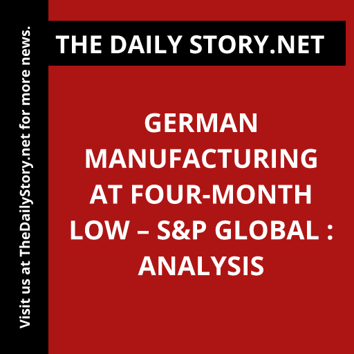 German manufacturing at four-month low – S&P Global : Analysis