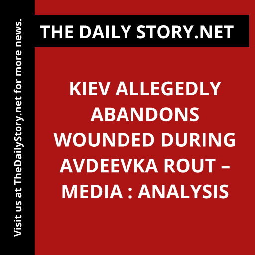 Kiev allegedly abandons wounded during Avdeevka rout – media : Analysis