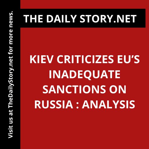 Kiev criticizes EU’s inadequate sanctions on Russia : Analysis