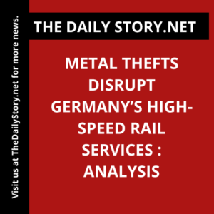 Metal thefts disrupt Germany’s high-speed rail services : Analysis