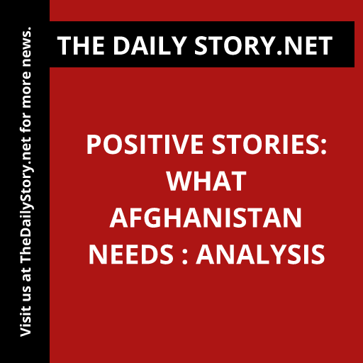Positive Stories: What Afghanistan Needs : Analysis