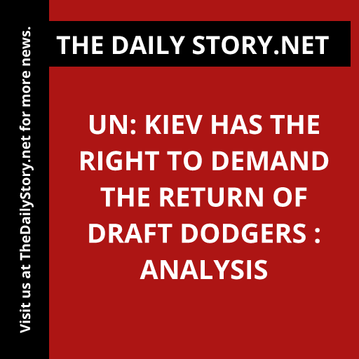 UN: Kiev has the right to demand the return of draft dodgers : Analysis