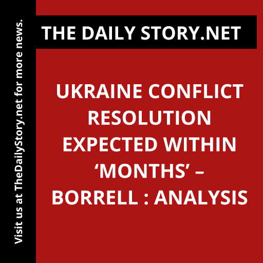 Ukraine conflict resolution expected within ‘months’ – Borrell : Analysis