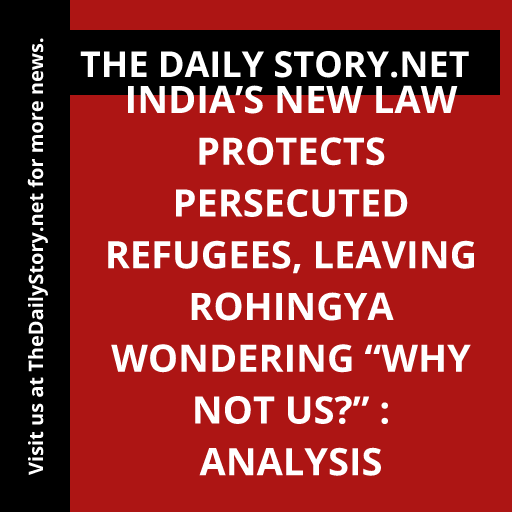 India’s New Law Protects Persecuted Refugees, Leaving Rohingya Wondering “Why not us?” : Analysis