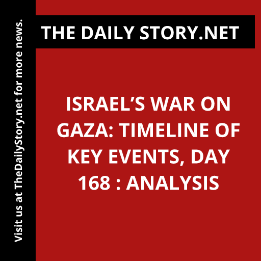 Israel’s War on Gaza: Timeline of Key Events, Day 168 : Analysis