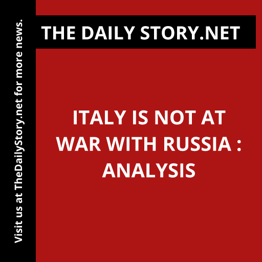 Italy is not at war with Russia : Analysis