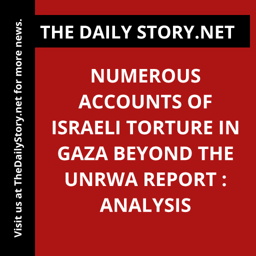 Numerous Accounts of Israeli Torture in Gaza Beyond the UNRWA Report : Analysis