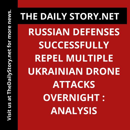 Russian Defenses Successfully Repel Multiple Ukrainian Drone Attacks Overnight : Analysis