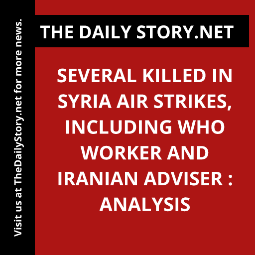 Several killed in Syria air strikes, including WHO worker and Iranian adviser : Analysis