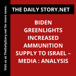 Biden greenlights increased ammunition supply to Israel – media : Analysis