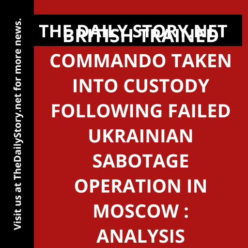 British Trained Commando Taken into Custody Following Failed Ukrainian Sabotage Operation in Moscow : Analysis