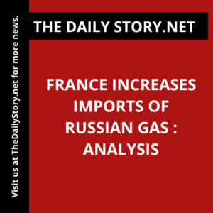France increases imports of Russian gas : Analysis