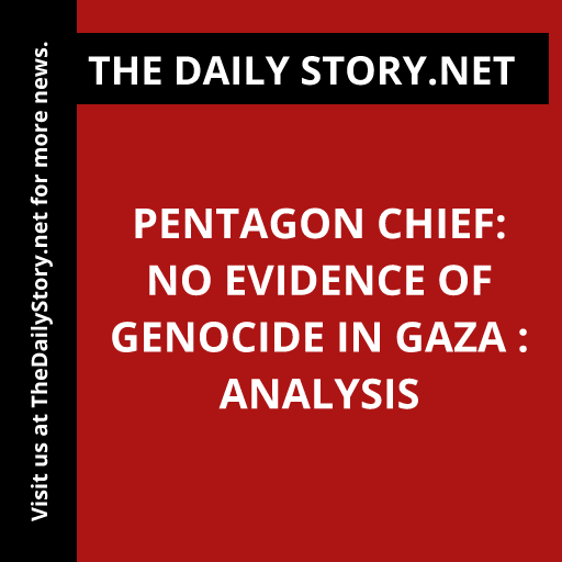Pentagon Chief: No Evidence of Genocide in Gaza : Analysis