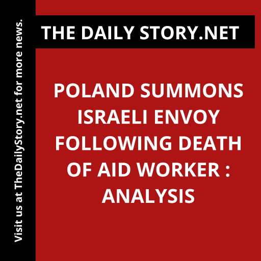 Poland Summons Israeli Envoy Following Death of Aid Worker : Analysis
