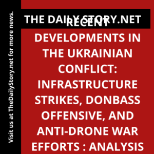 Recent Developments in the Ukrainian Conflict: Infrastructure Strikes, Donbass Offensive, and Anti-Drone War Efforts : Analysis