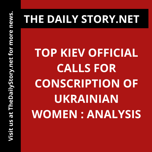 Top Kiev official calls for conscription of Ukrainian women : Analysis