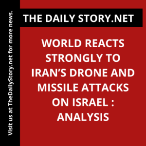 World reacts strongly to Iran’s drone and missile attacks on Israel : Analysis