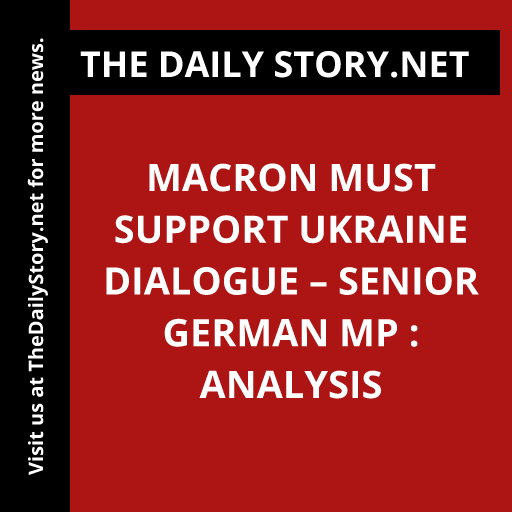 Macron must support Ukraine dialogue – senior German MP : Analysis