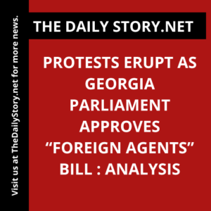 Protests Erupt as Georgia Parliament Approves “Foreign Agents” Bill : Analysis