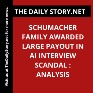 Schumacher family awarded large payout in AI interview scandal : Analysis