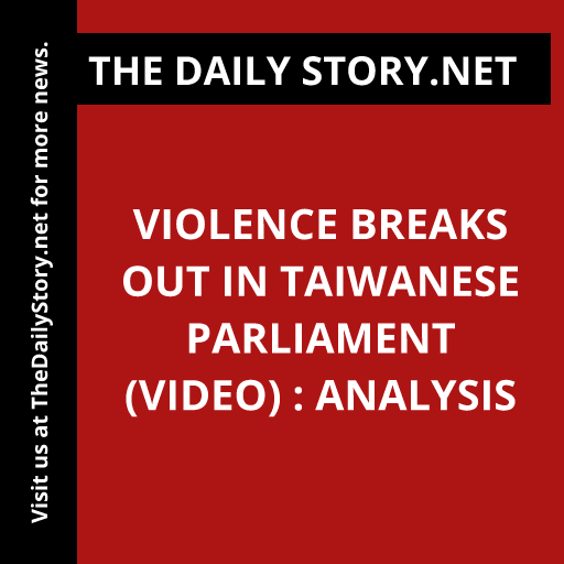 Violence breaks out in Taiwanese parliament (VIDEO) : Analysis