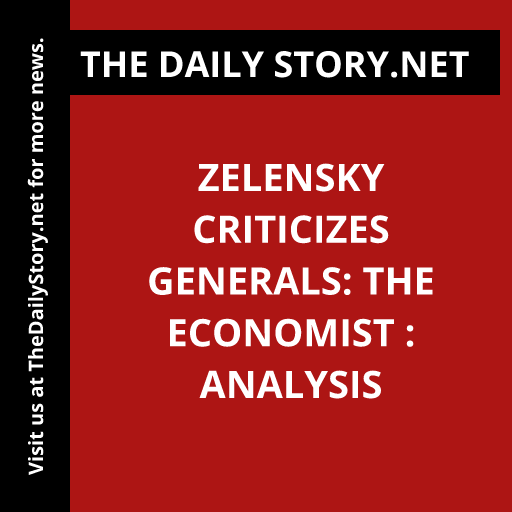 Zelensky Criticizes Generals: The Economist : Analysis