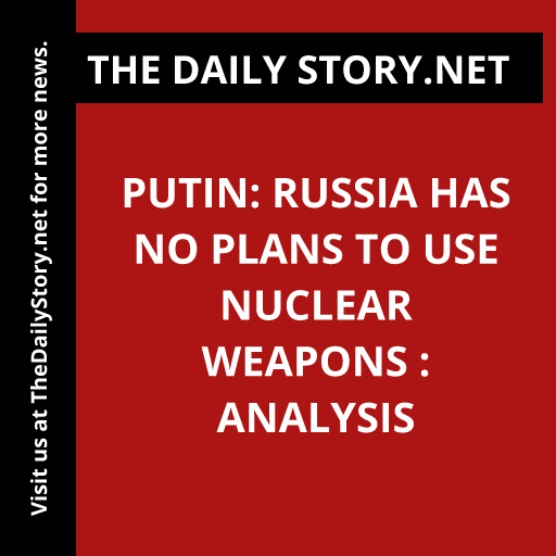 Putin: Russia has no plans to use nuclear weapons : Analysis