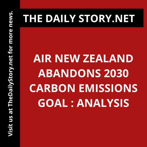 Air New Zealand abandons 2030 carbon emissions goal : Analysis