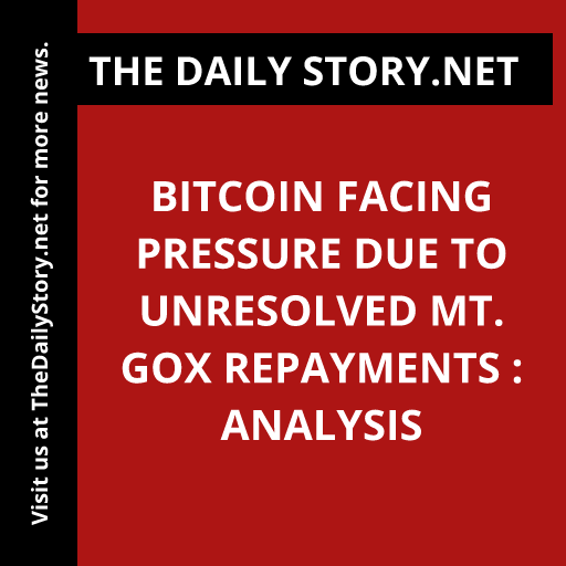 Bitcoin facing pressure due to unresolved Mt. Gox repayments : Analysis