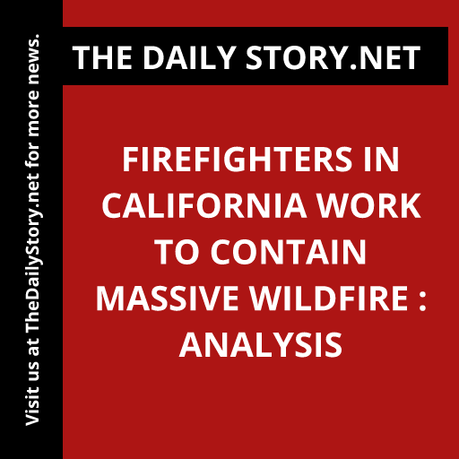 Firefighters in California work to contain massive wildfire : Analysis