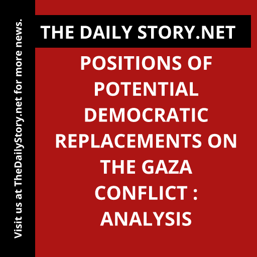 Positions of Potential Democratic Replacements on the Gaza Conflict : Analysis