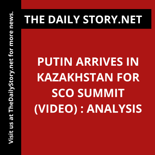 Putin arrives in Kazakhstan for SCO summit (VIDEO) : Analysis