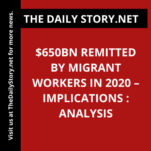 $650bn Remitted by Migrant Workers in 2020 – Implications : Analysis