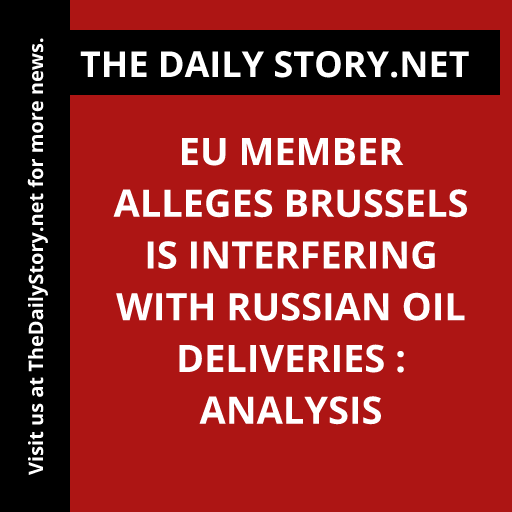 EU member alleges Brussels is interfering with Russian oil deliveries : Analysis