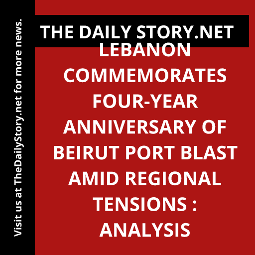 Lebanon Commemorates Four-Year Anniversary of Beirut Port Blast Amid Regional Tensions : Analysis