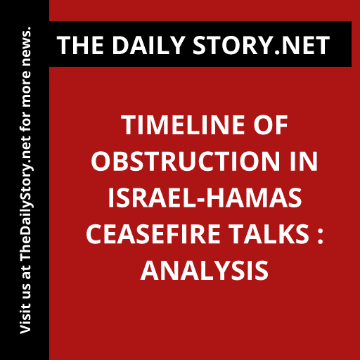 Timeline of obstruction in Israel-Hamas ceasefire talks : Analysis