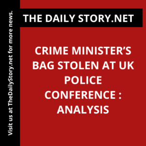 Crime Minister’s Bag Stolen at UK Police Conference : Analysis