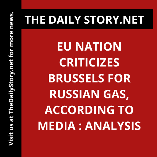 EU nation criticizes Brussels for Russian gas, according to media : Analysis