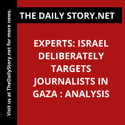 Experts: Israel Deliberately Targets Journalists in Gaza : Analysis