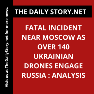 Fatal Incident near Moscow as Over 140 Ukrainian Drones Engage Russia : Analysis