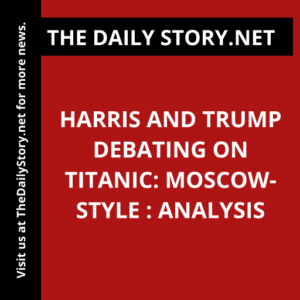 Harris and Trump debating on Titanic: Moscow-Style : Analysis