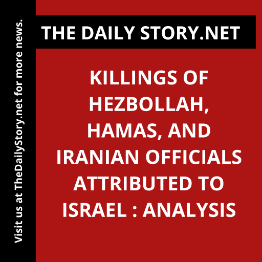 Killings of Hezbollah, Hamas, and Iranian Officials Attributed to Israel : Analysis