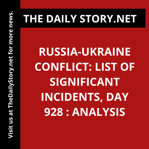 Russia-Ukraine Conflict: List of Significant Incidents, Day 928 : Analysis